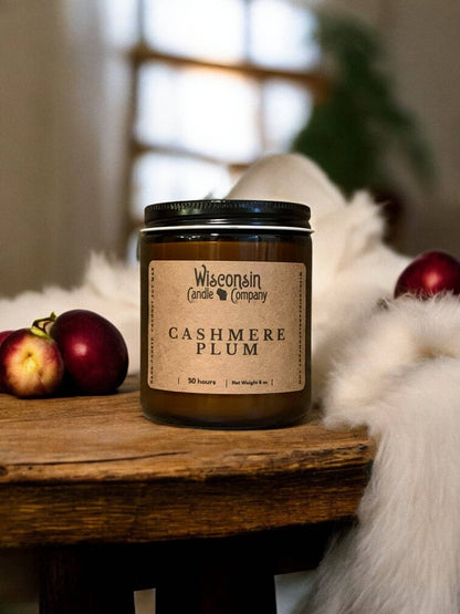 Cashmere Plum Candle - 8 oz Jar