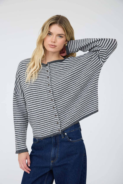 Mara Striped Cardigan