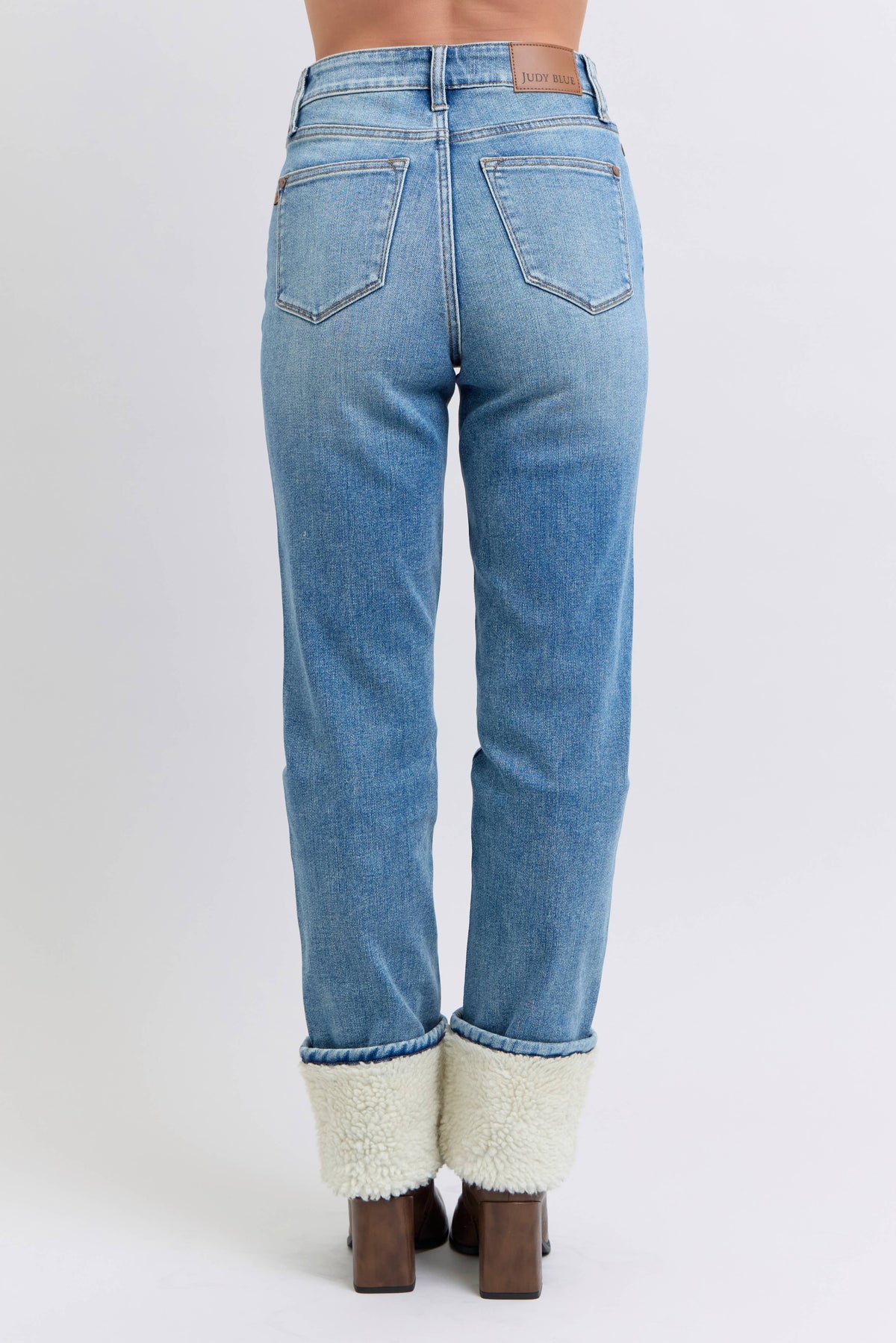 Aspen Cuffed Straight Leg Jeans
