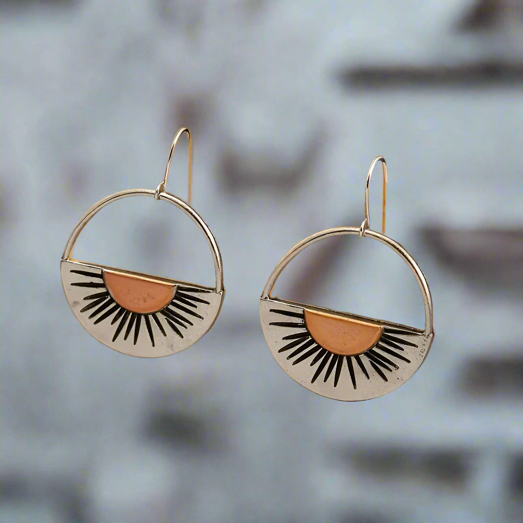Vintage Sunrise Drop Earrings