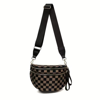 Kara Checkerboard Crossbody Bag