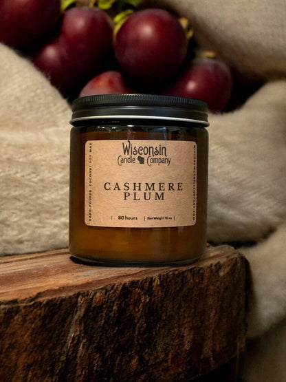 Cashmere Plum Candle - 8 oz Jar