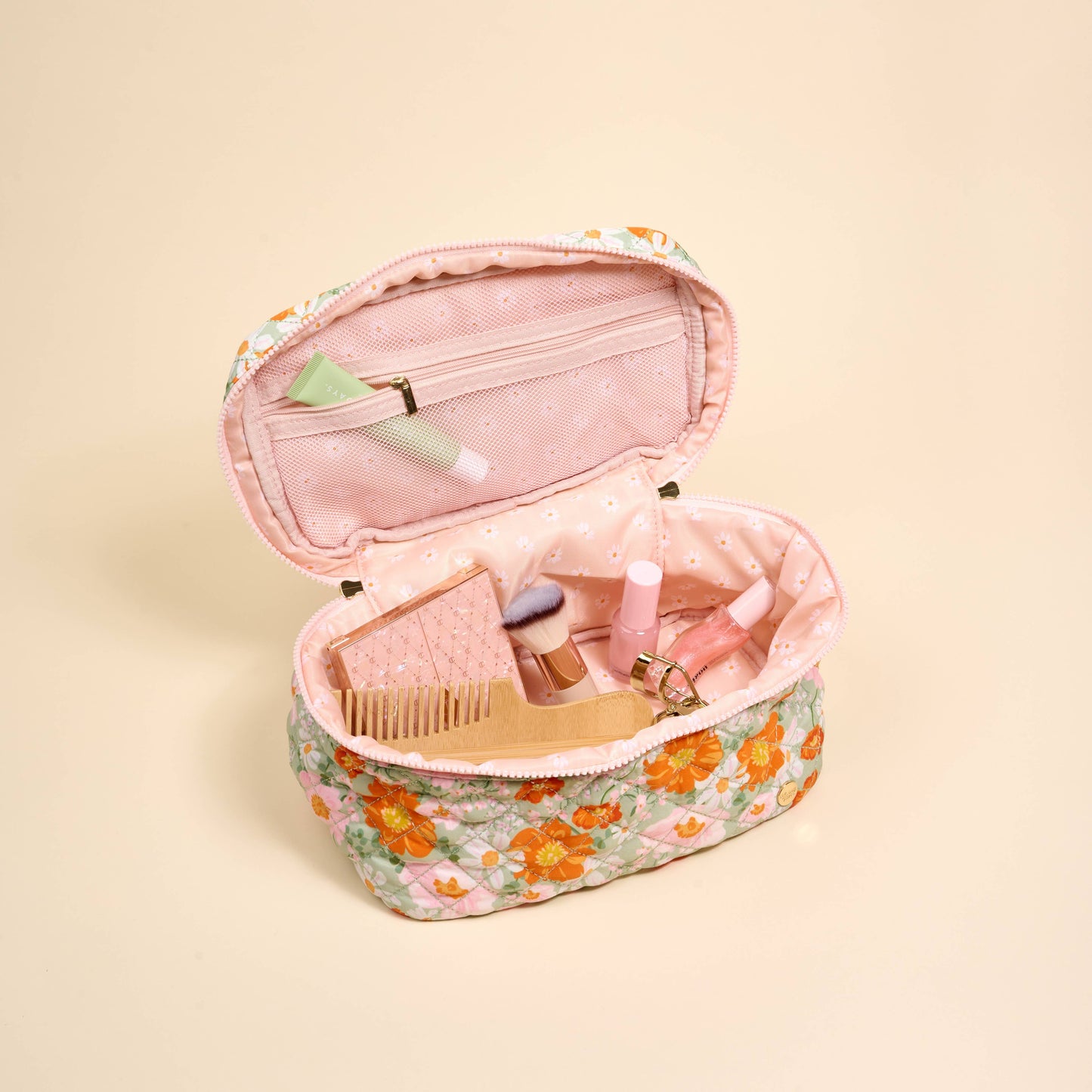 Glam & Go Quilted Cosmetic Bag