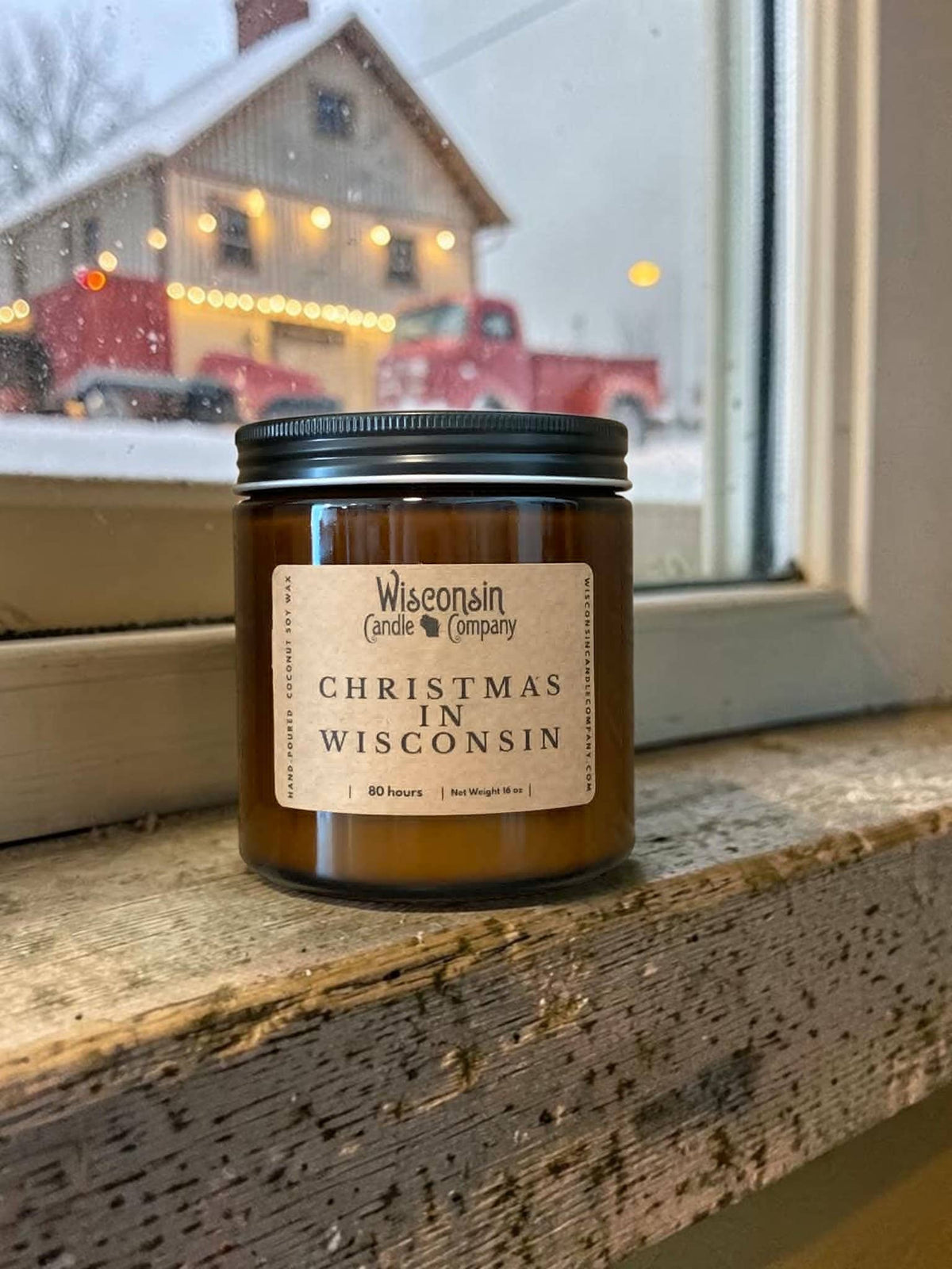 Christmas in Wisconsin Candle - 16 oz Jar