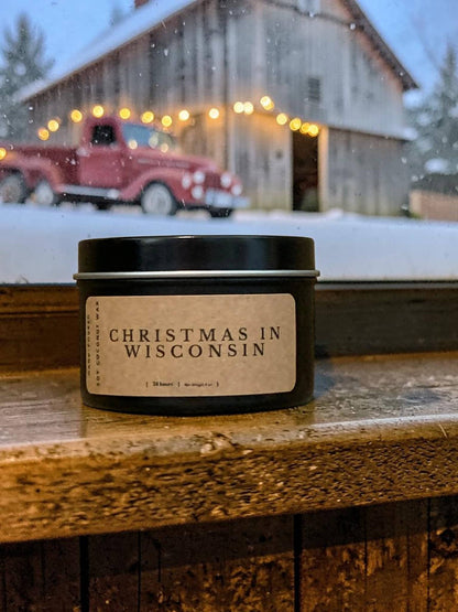 Christmas in Wisconsin Candle - 16 oz Jar