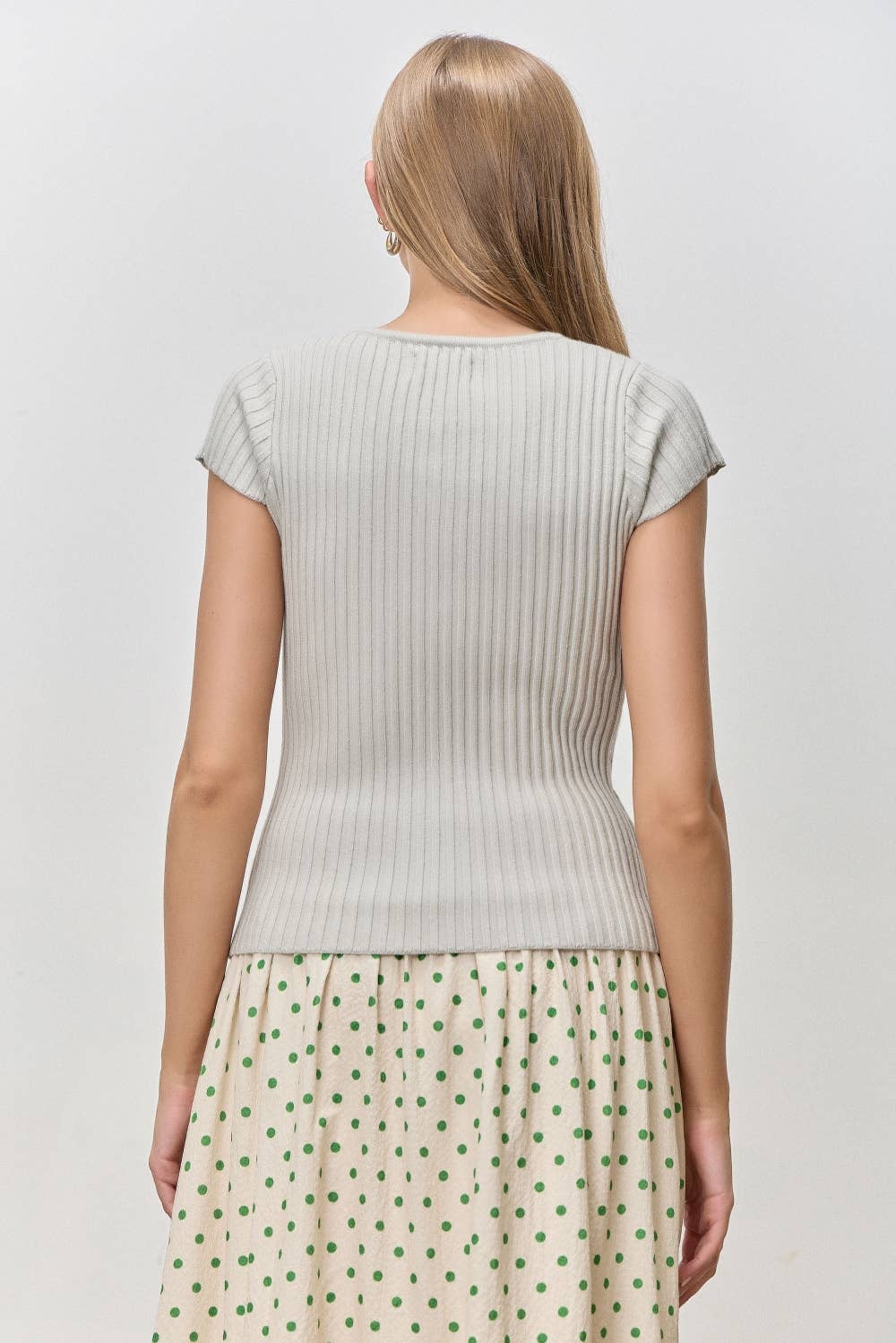 Theresa Ribbed Sweater Top