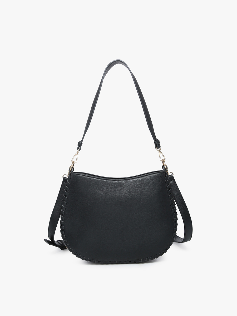 Raquel Whipstitch Trim Crossbody - Mustard