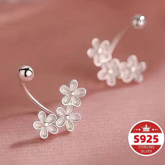 .925 Floral Earrings