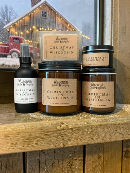 Christmas in Wisconsin Candle - 8 oz Jar