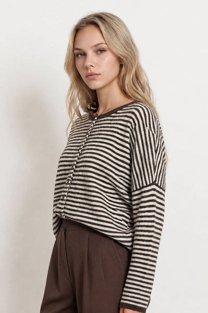 Mara Striped Cardigan