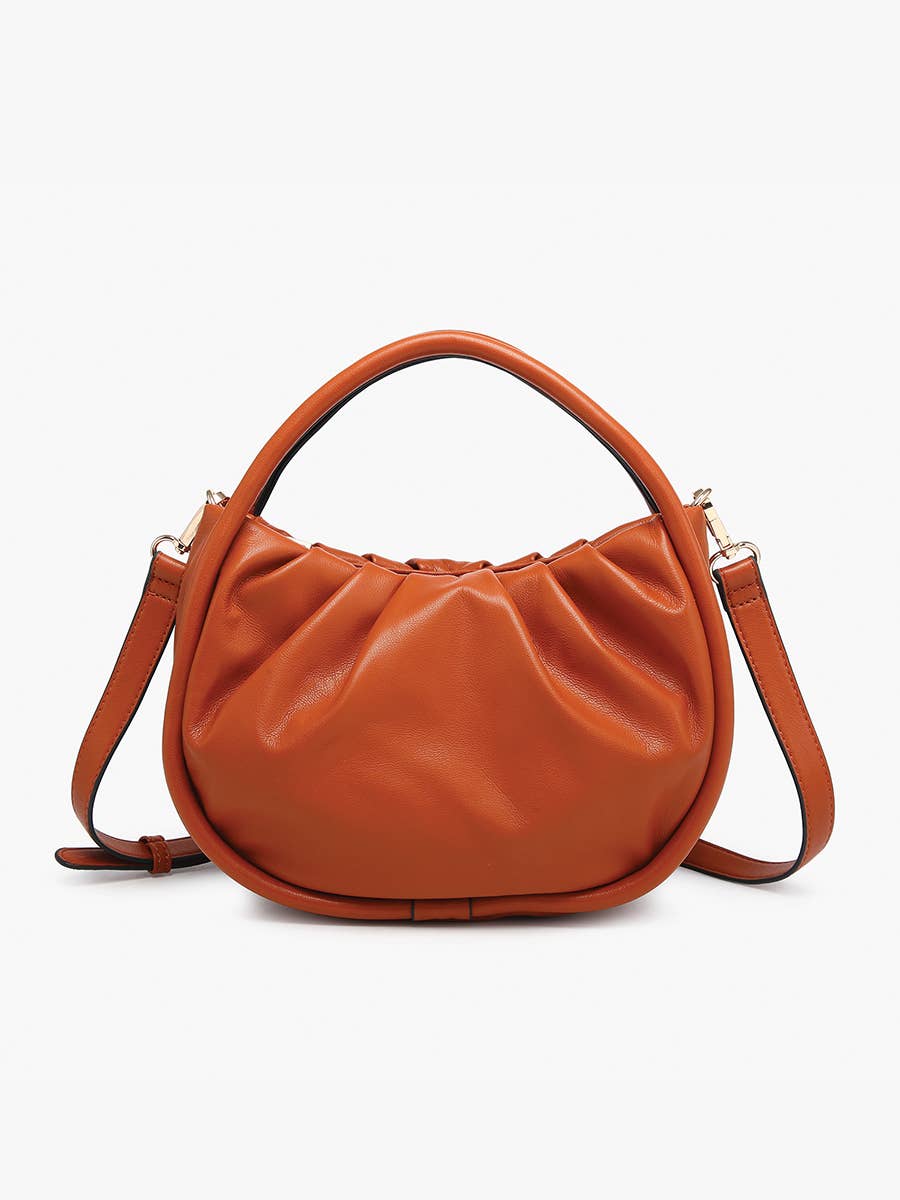 Audrey Circular Satchel – Rust