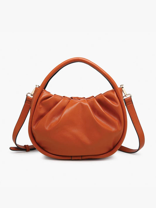 Audrey Circular Satchel – Rust