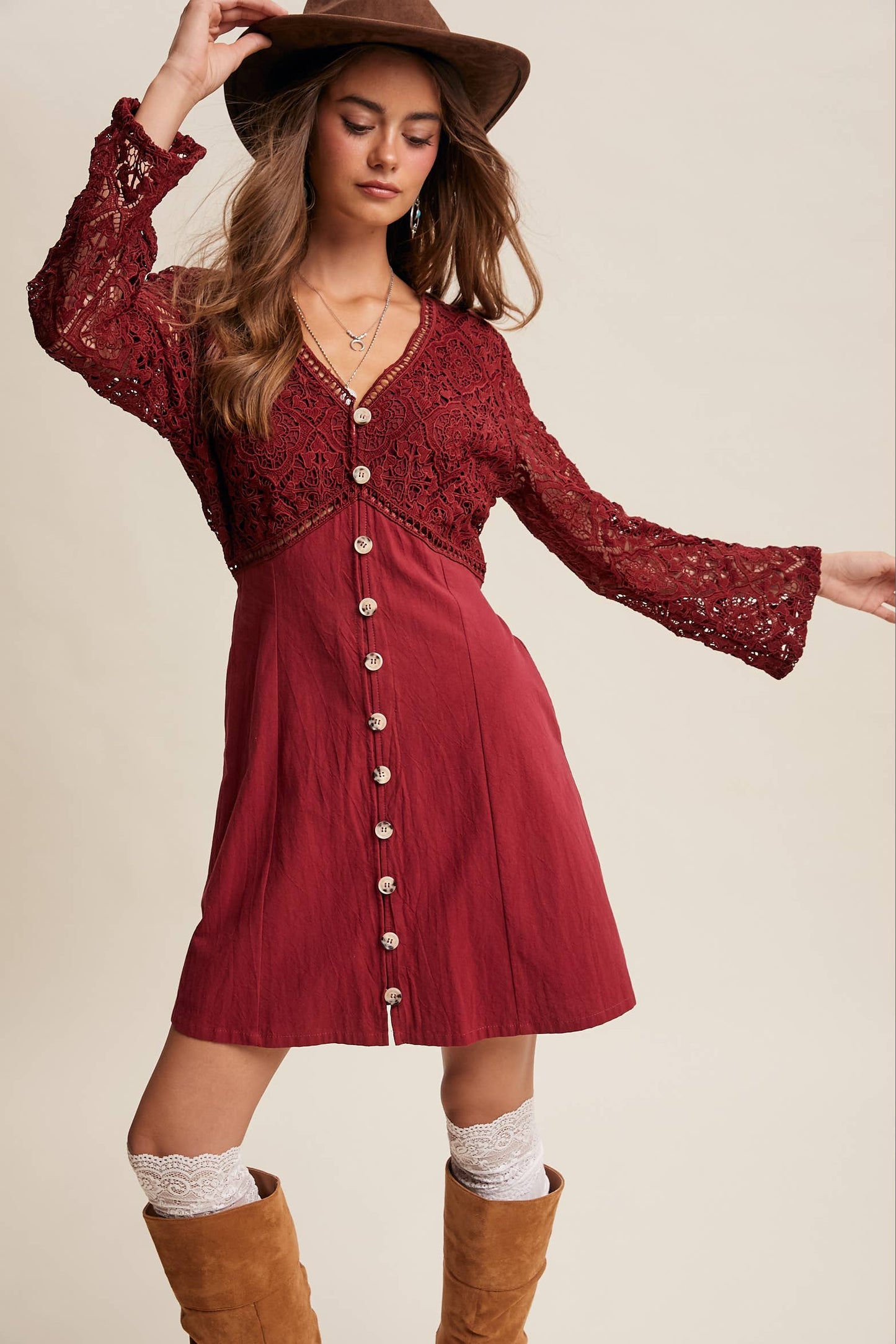 Monica Crochet Dress