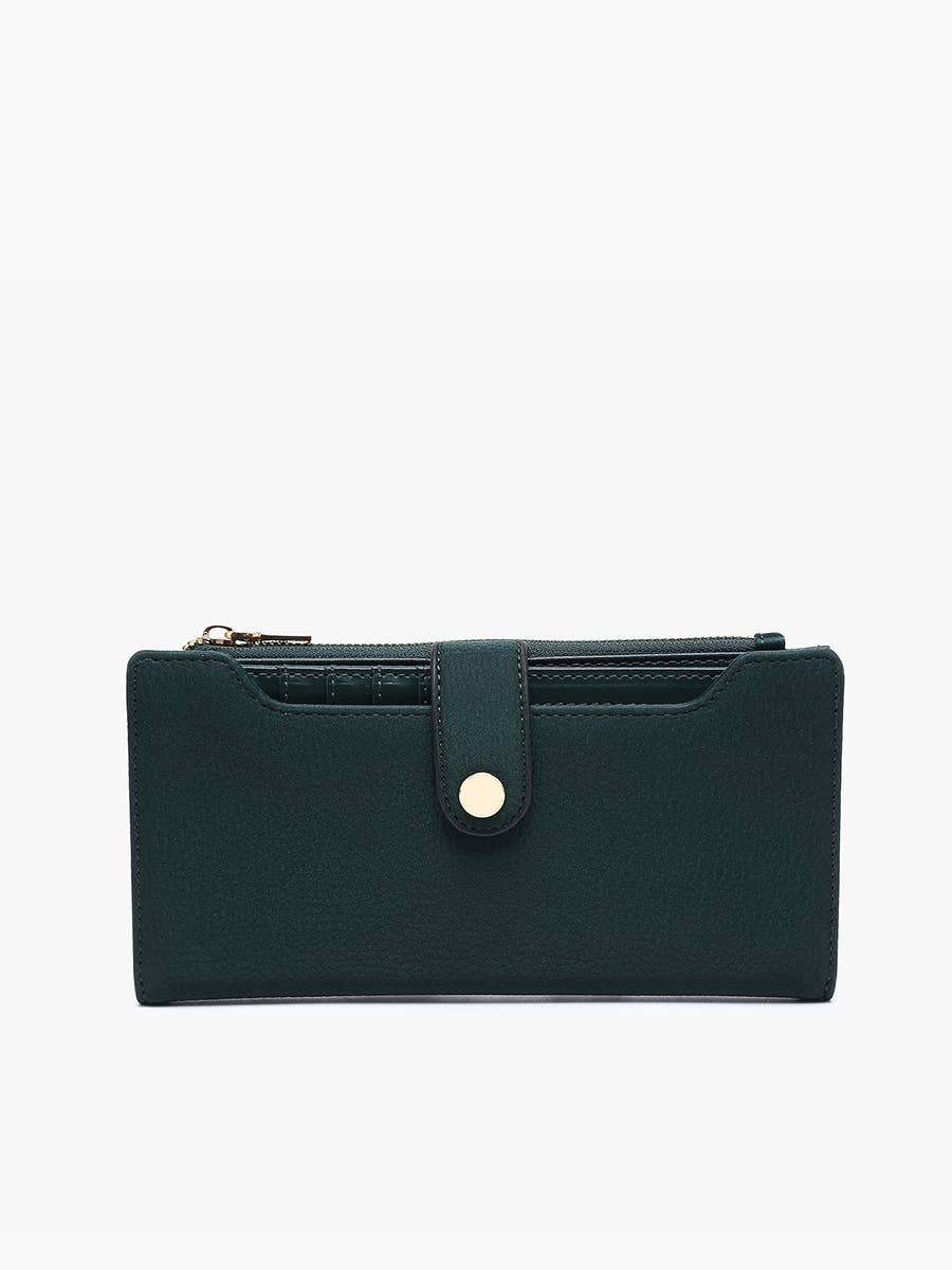 Violet RFID Fold-Out Wallet - Wine