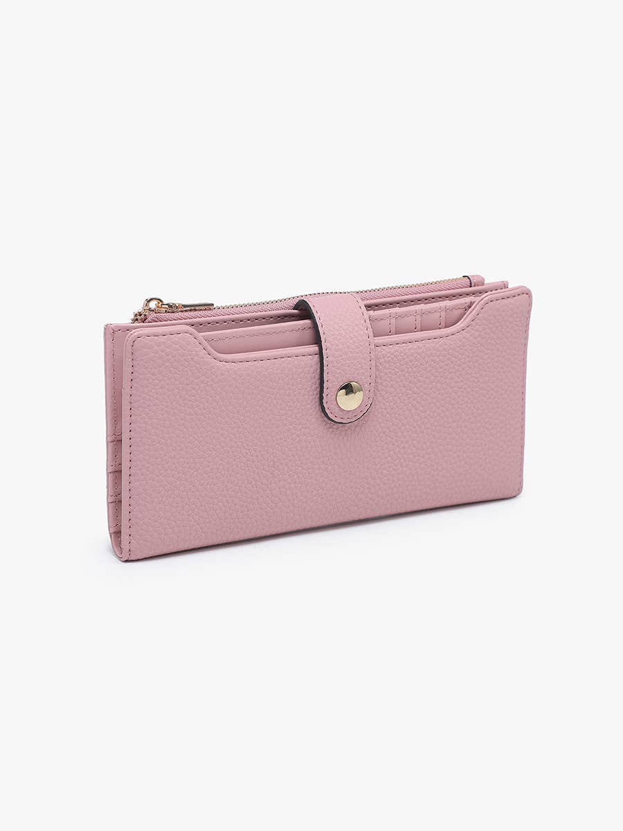 Violet RFID Fold-Out Wallet - Cotton