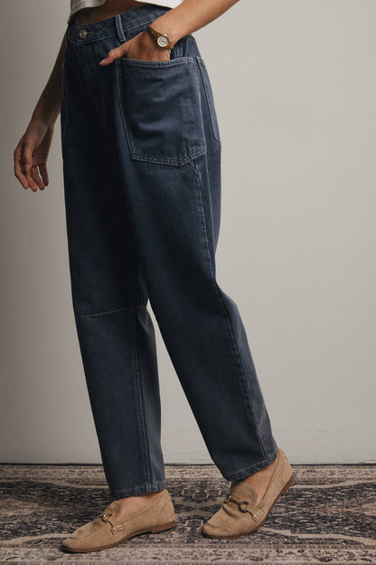 Sage Barrel Utility Jeans