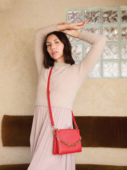Izzy Textured Crossbody - Green