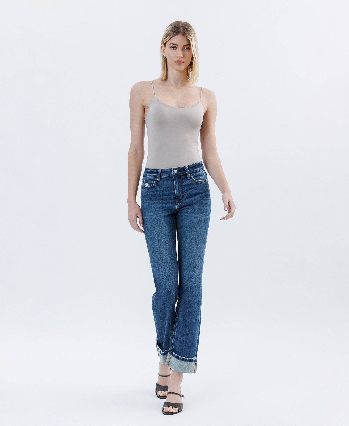 Nico Cuffed Straight Leg Jeans