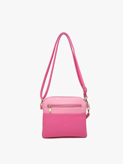 Tara Double Zip Crossbody - Green