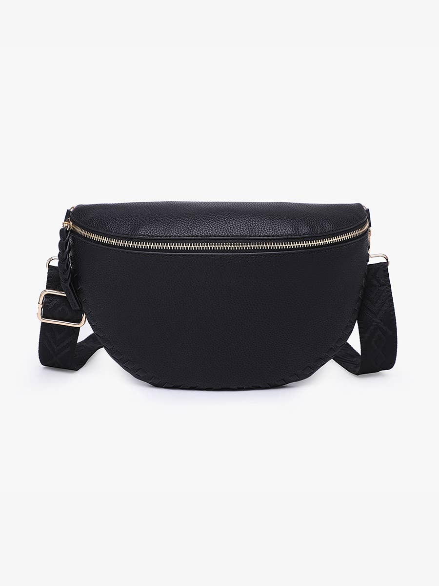 Janae Whipstitch Sling Bag - Cherry