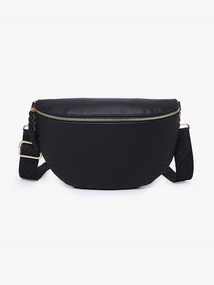 Janae Whipstitch Sling Bag - Cherry