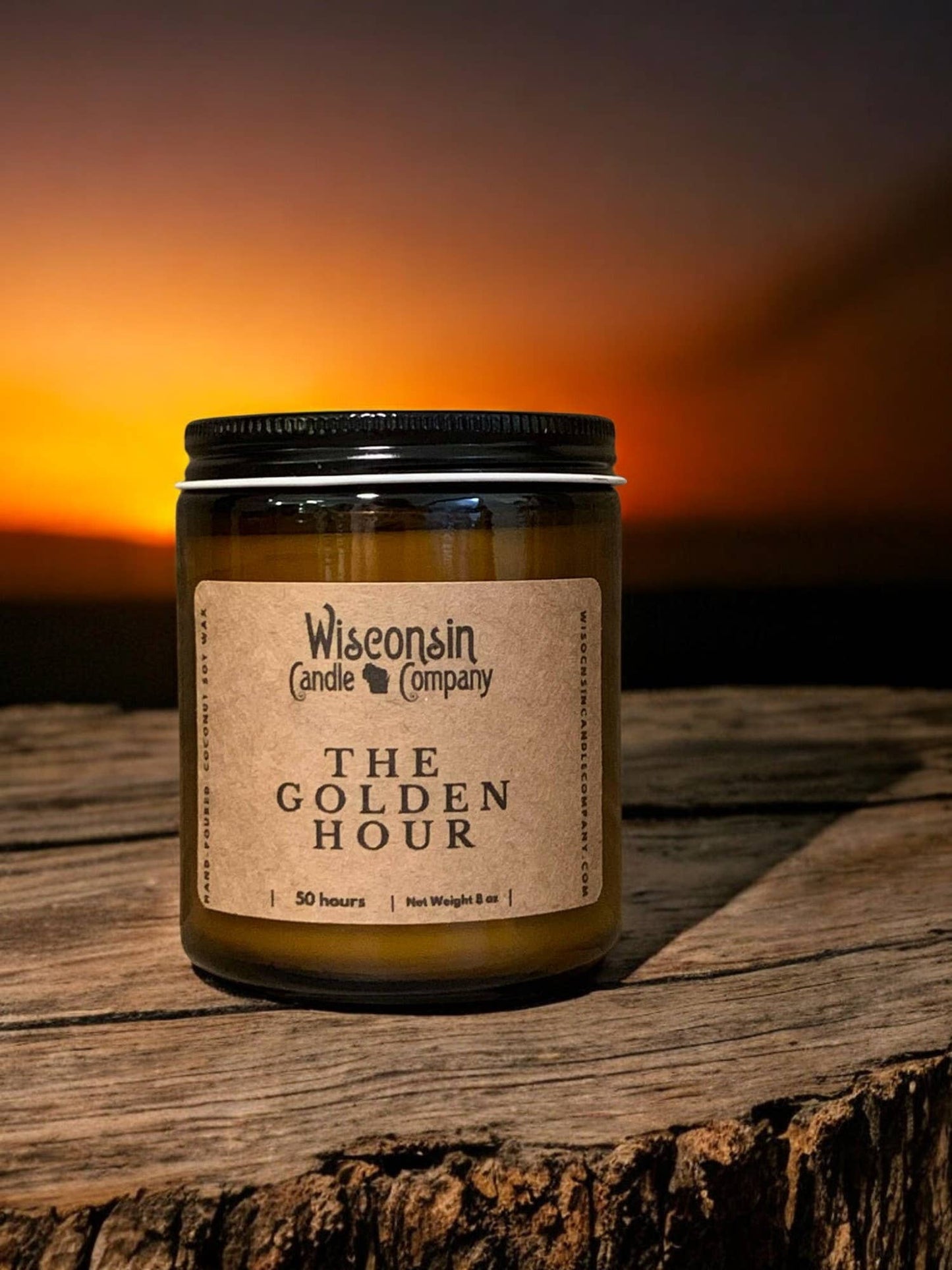 The Golden Hour Candle: 16 oz Jar