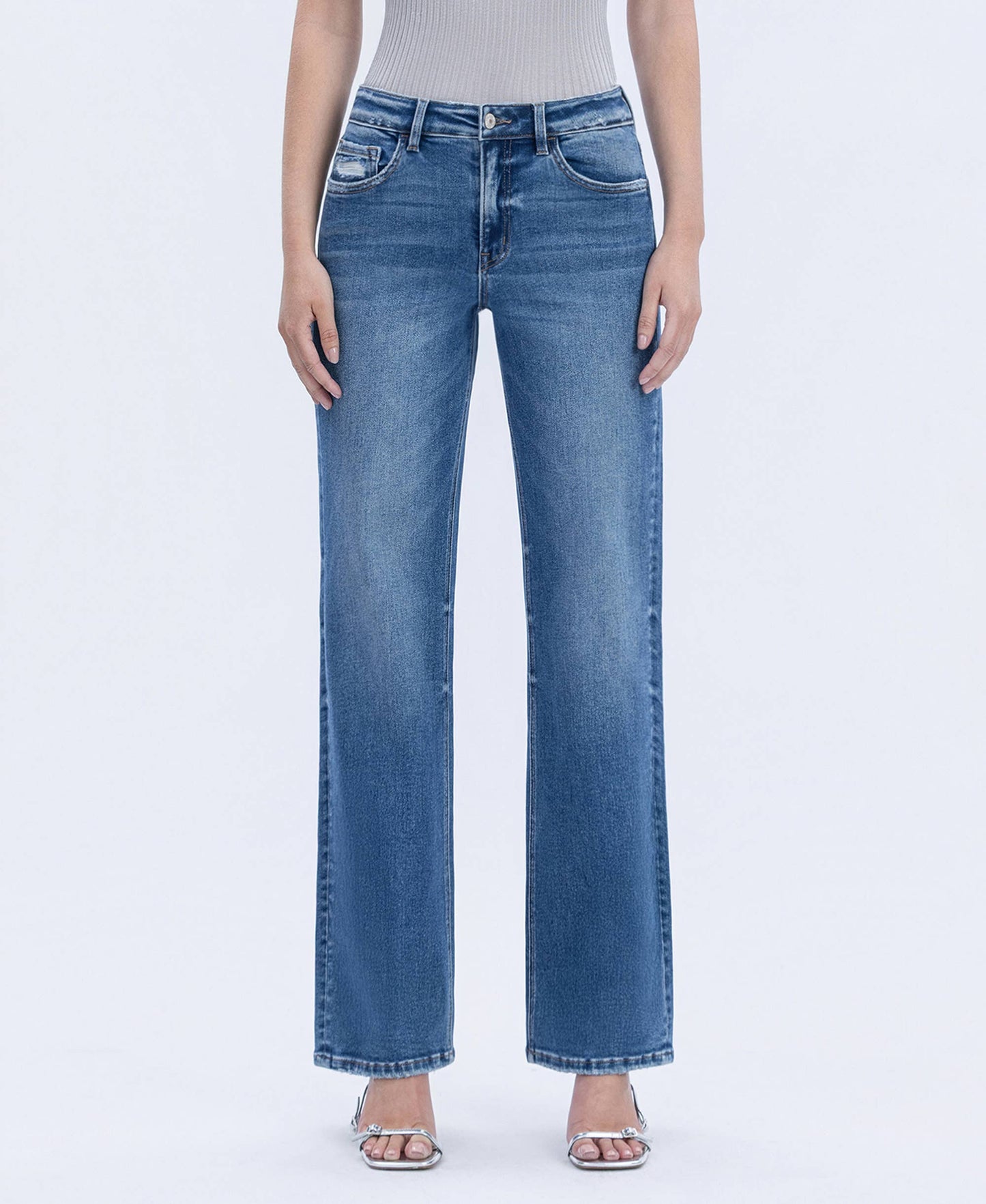 Delia Slim Wide Leg Jeans