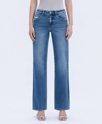 Delia Slim Wide Leg Jeans