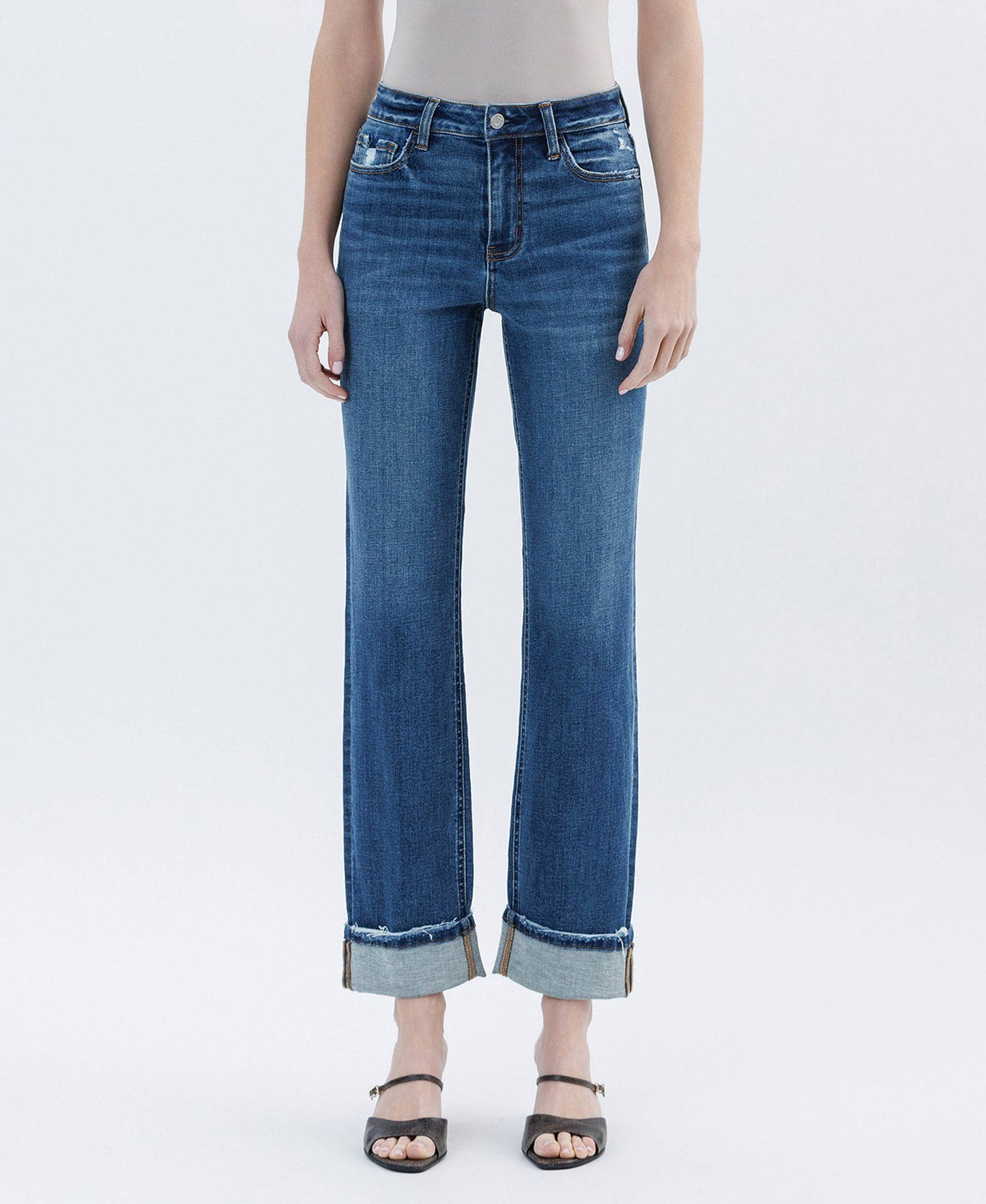 Nico Cuffed Straight Leg Jeans
