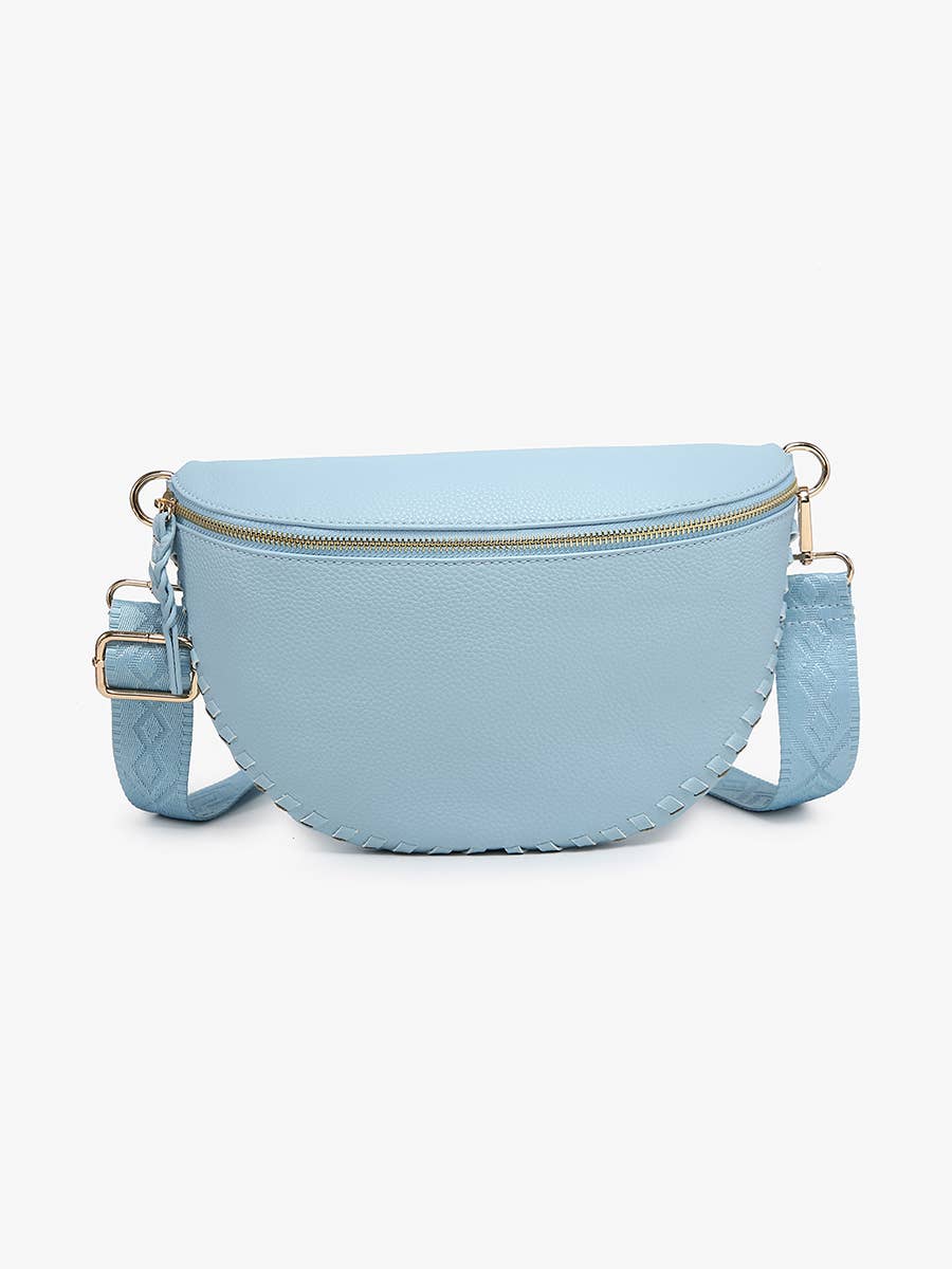 Janae Whipstitch Sling Bag - Cherry