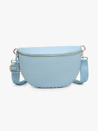 Janae Whipstitch Sling Bag - Cherry