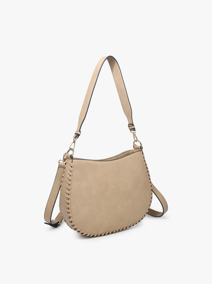 Raquel Whipstitch Trim Crossbody - Mustard