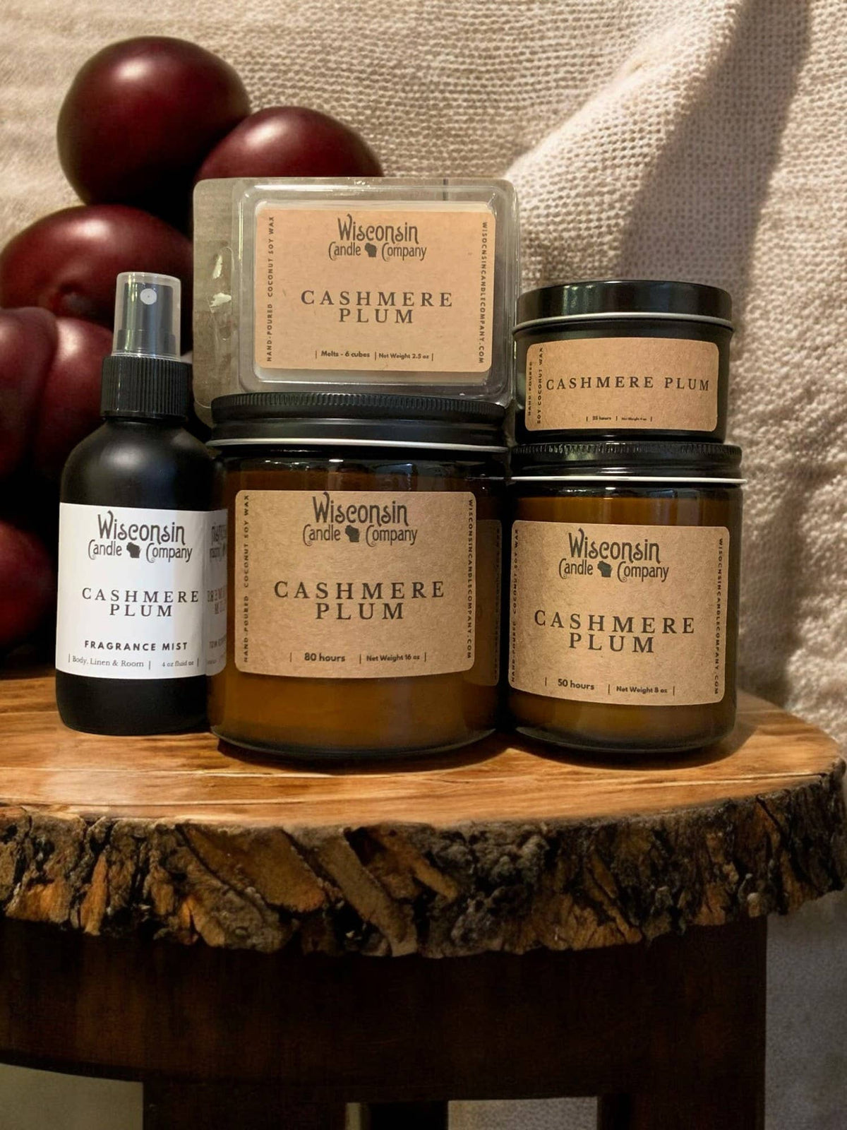 Cashmere Plum Candle - 16 oz Jar
