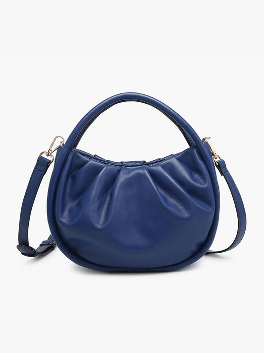 Audrey Circular Satchel –  Navy