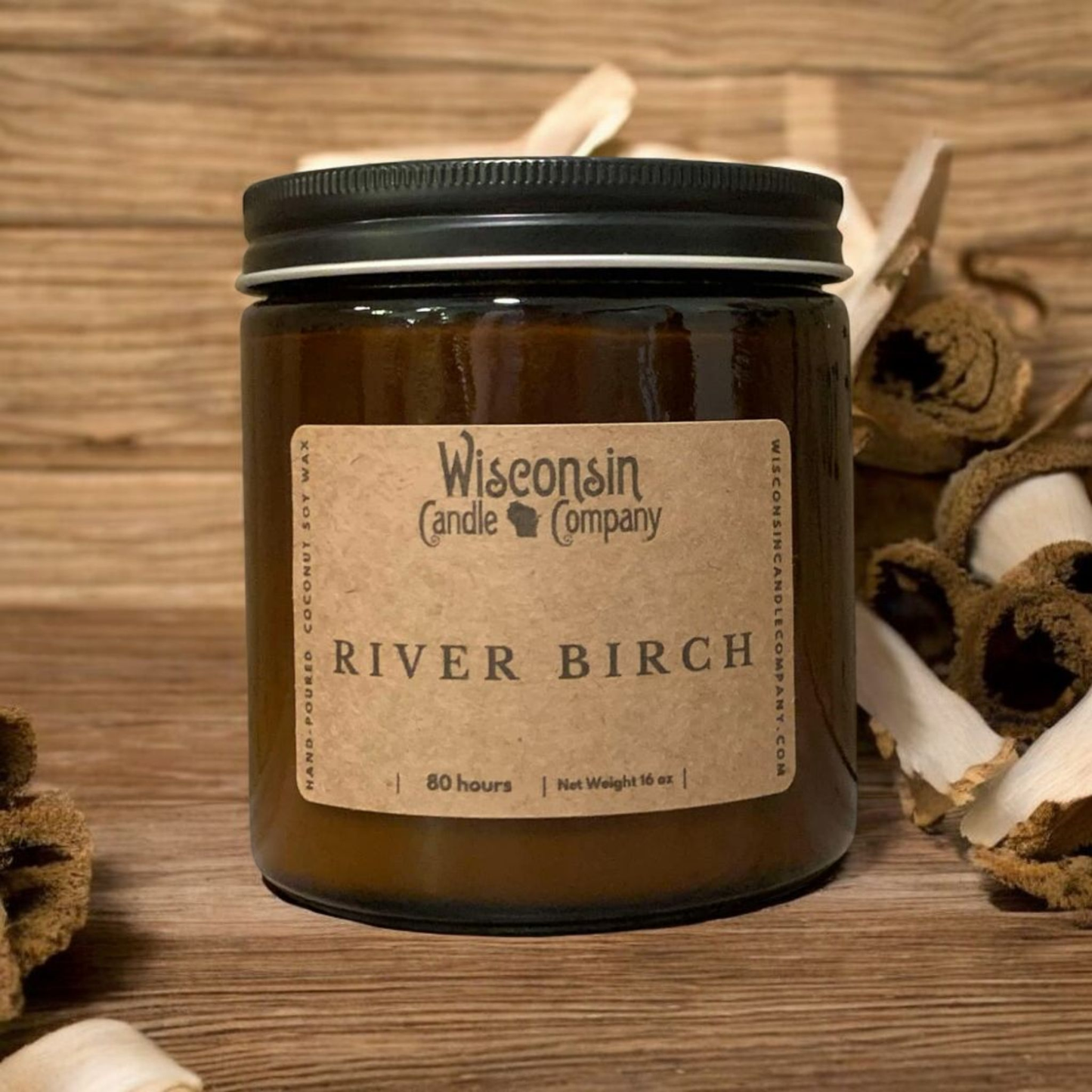 River Birch Candle: 16 oz Jar