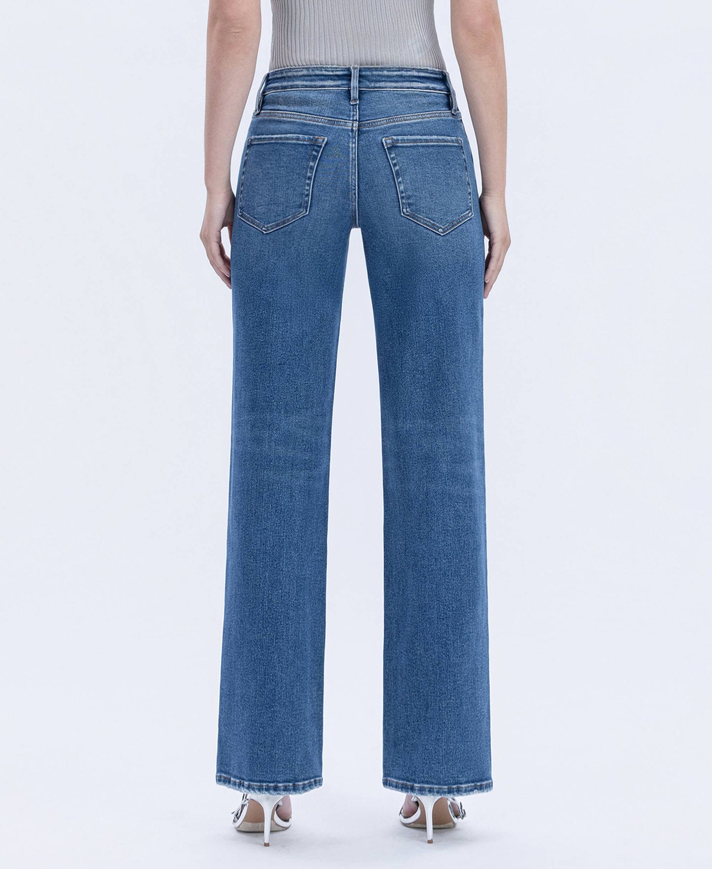Delia Slim Wide Leg Jeans