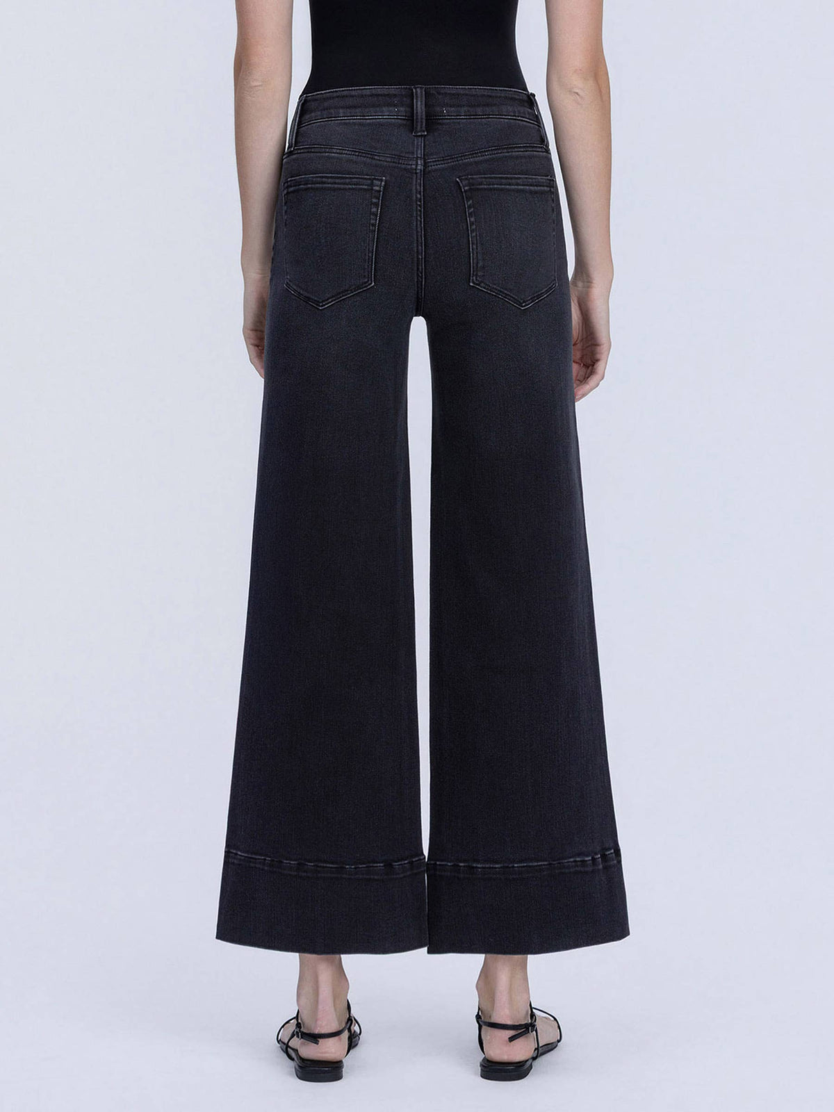 Tara Wide Leg Back Denim Jeans