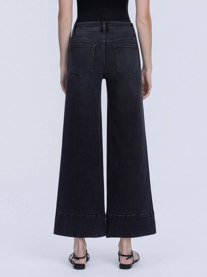 Tara Wide Leg Back Denim Jeans