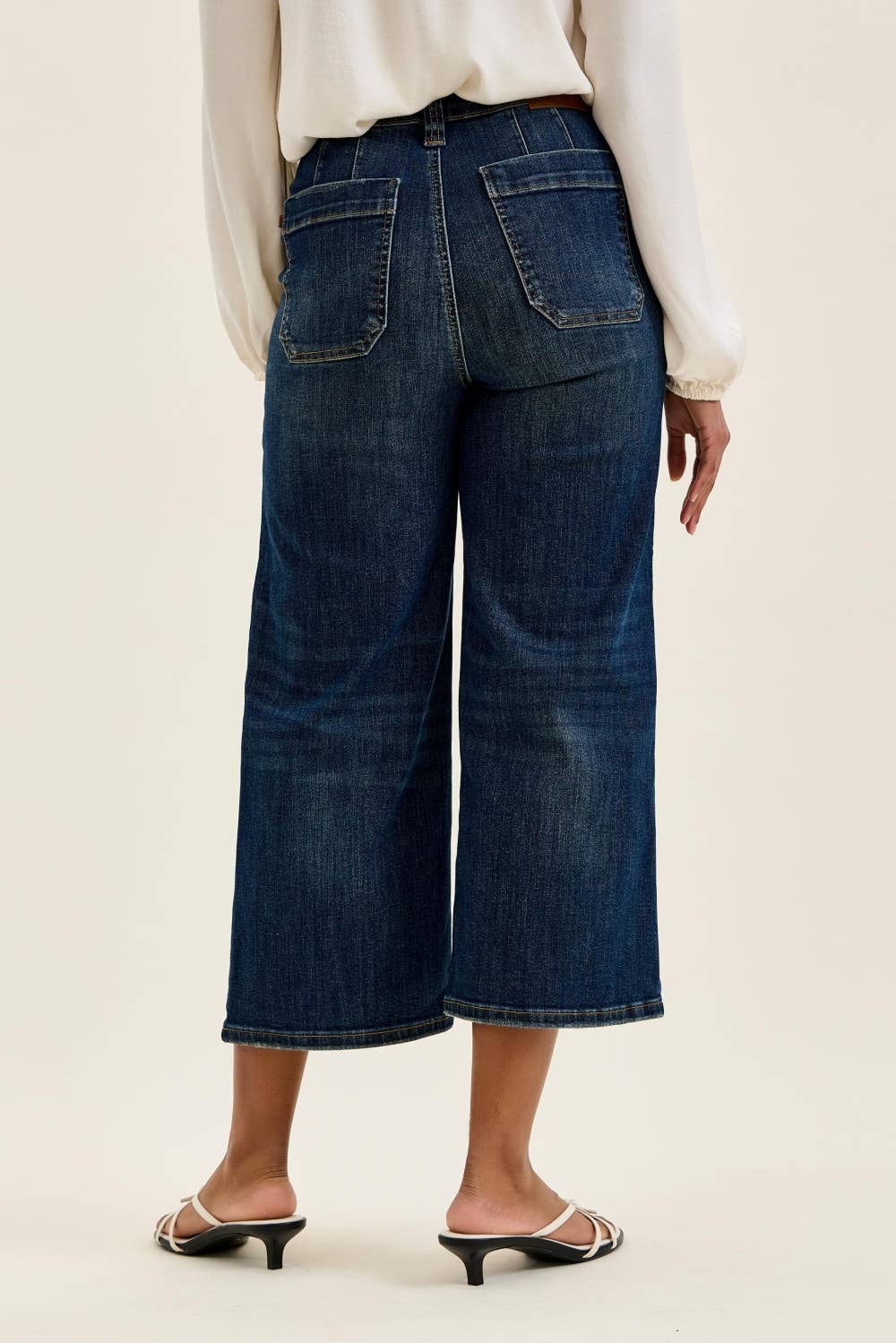 Evie Wide Crop Utility Jeans