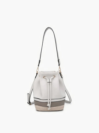 Darcy Tri-Color Bucket Bag