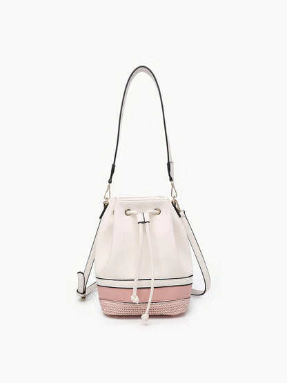 Darcy Tri-Color Bucket Bag