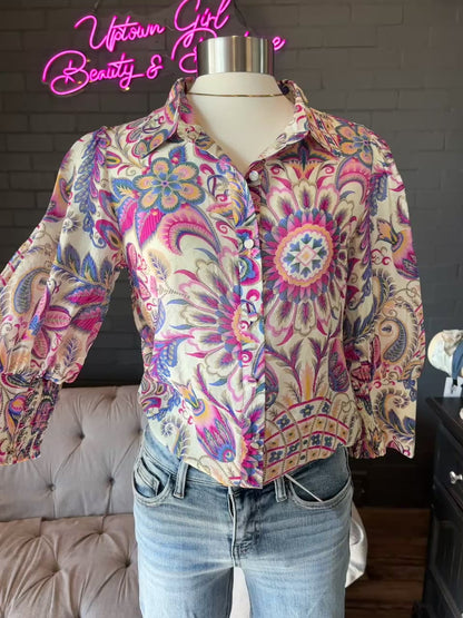 Iris Floral Shirt