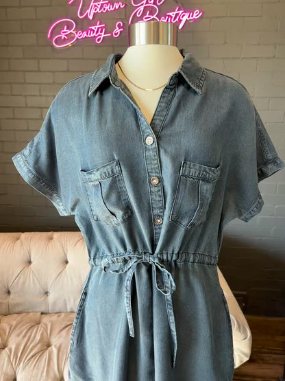 Hallie Denim Shirt Dress