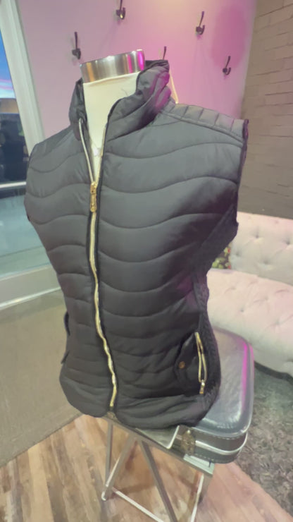 Leah Fur Lined Puffer Vest
