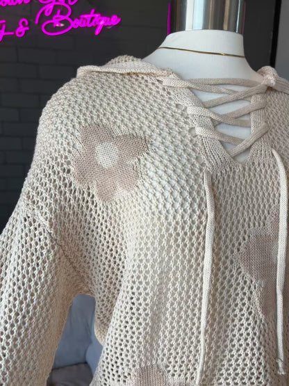 Daisy Crochet Hoodie