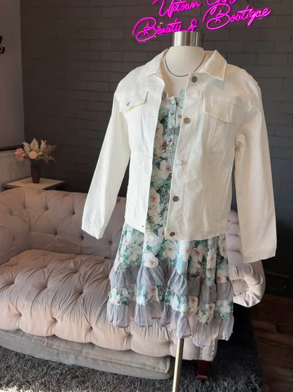 Francesca White Denim Jacket