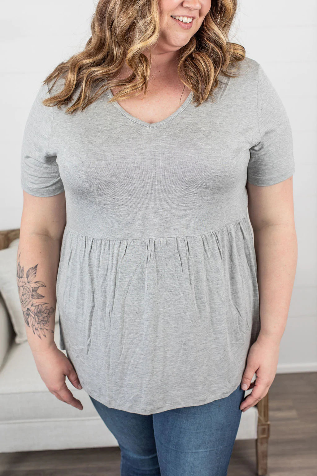 Sarah Ruffle Top (4 Colors)