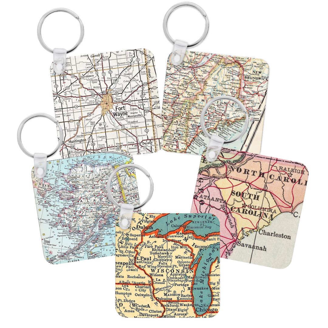 Fox Valley Map Keychain