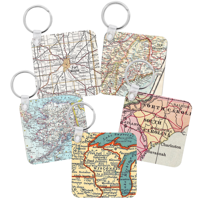 Fox Valley Map Keychain