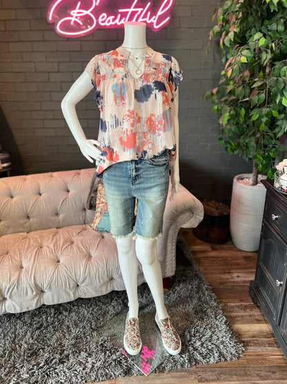 Judy Bermuda Denim Shorts